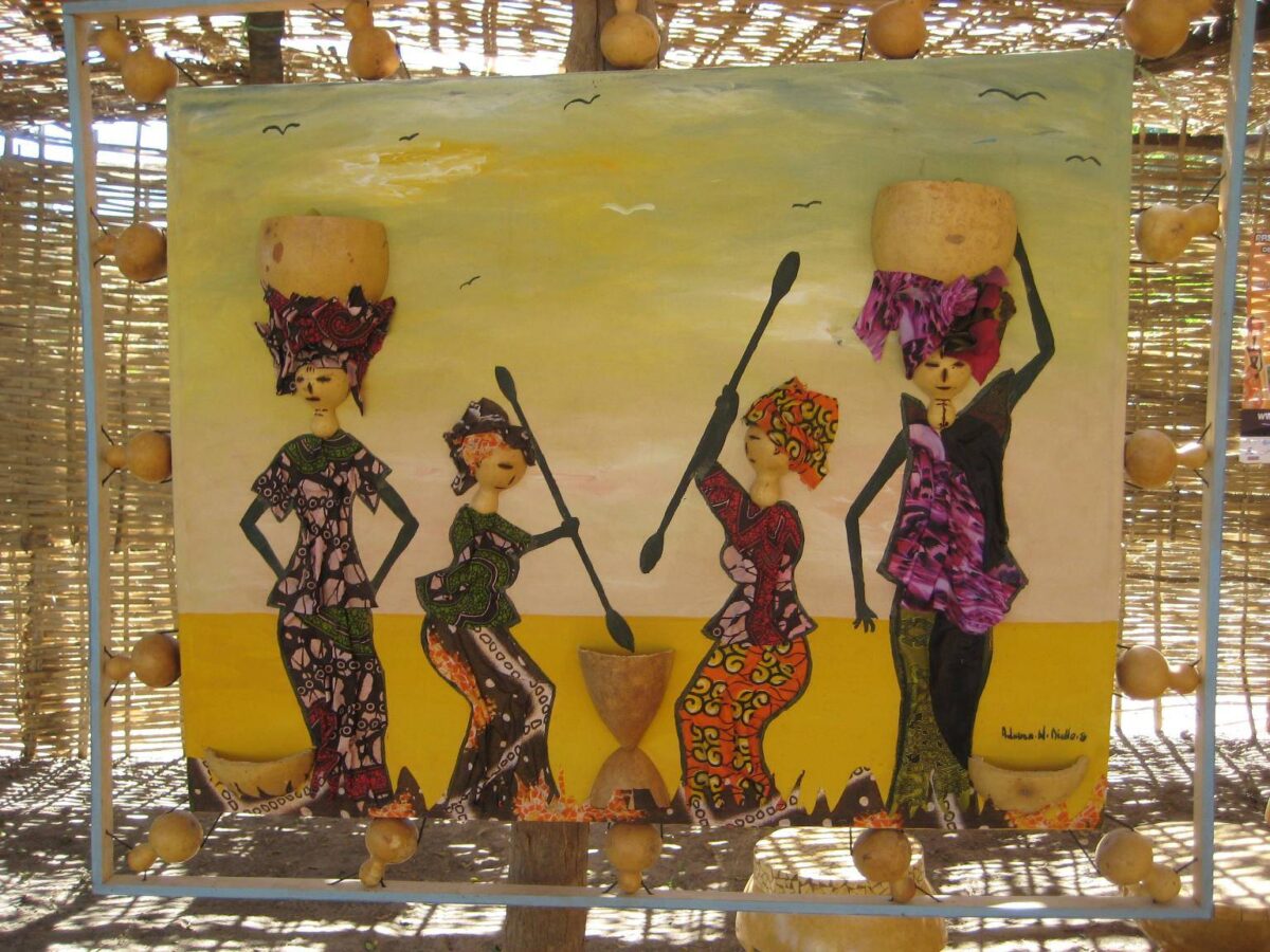 Crowd gathered at the Calabash Festival opening with music and performances in Ziguinchor