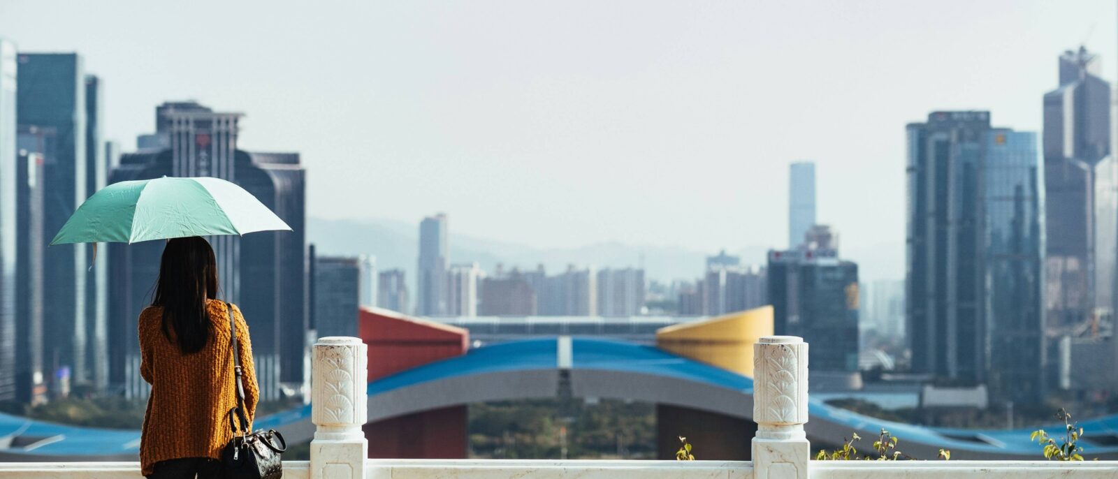Children testing interactive screens and gadgets in a high-tech showroom in Shenzhen