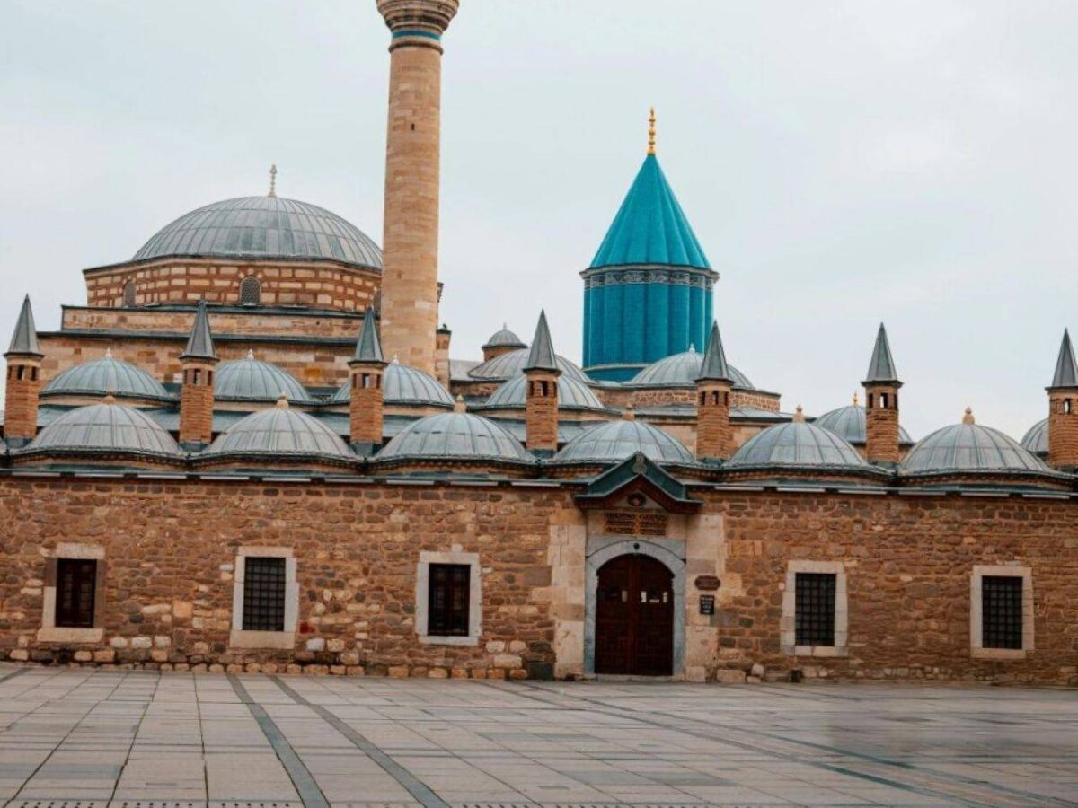 Stone arches and passages of Derinkuyu underground city near Cappadocia, Turkey