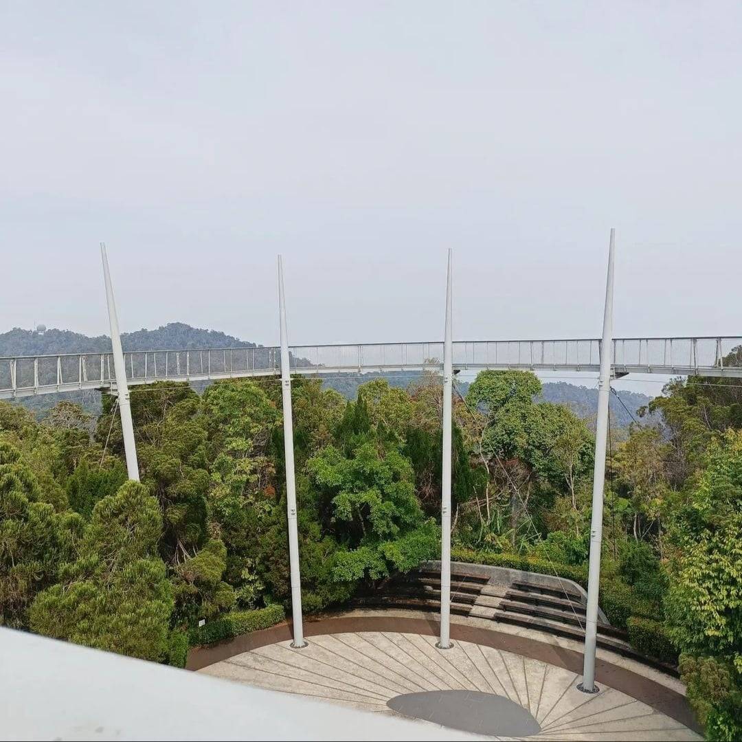 View from Penang Hill over the rainforest canopy and George Town below